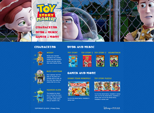 ToyStory website example 